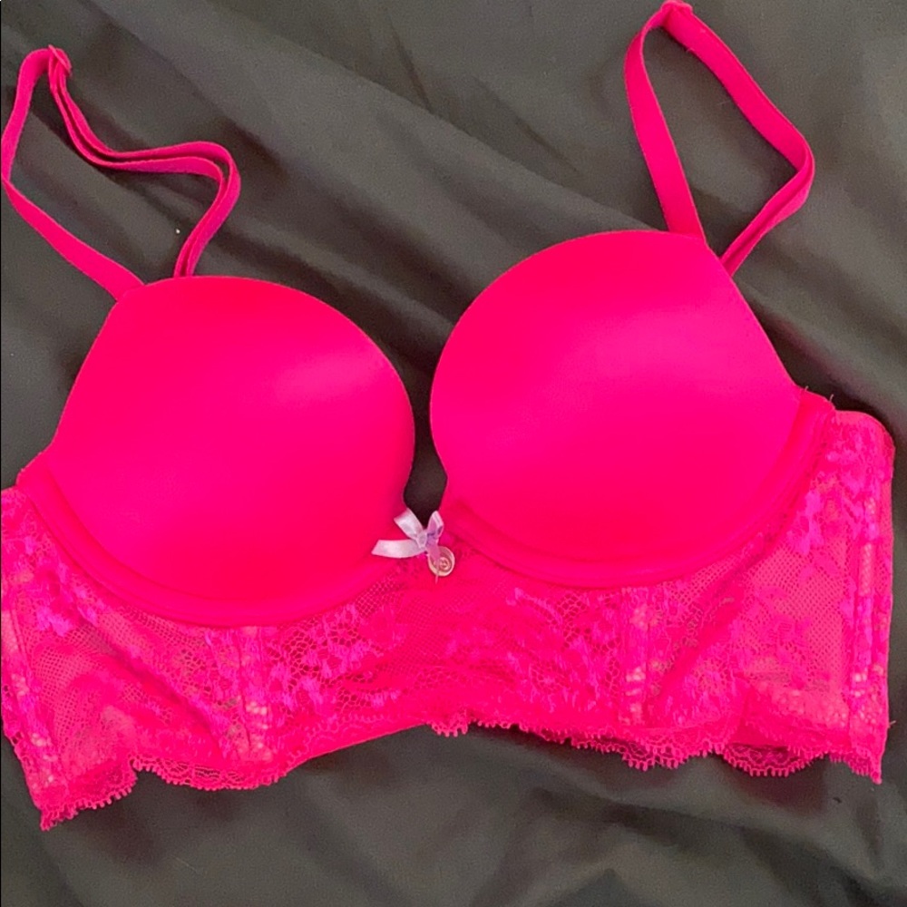 Victoria’s Secret hot pink push up bra 32A